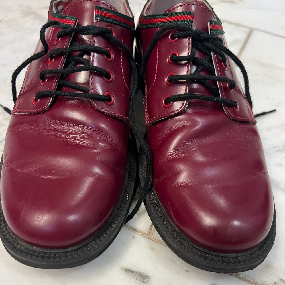 Gucci
Boys' Leather Web- Trimmed Oxford Shoes
Size: 13.5